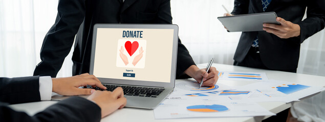 Online donation platform offer brisk money sending system for people to transfer on the internet
