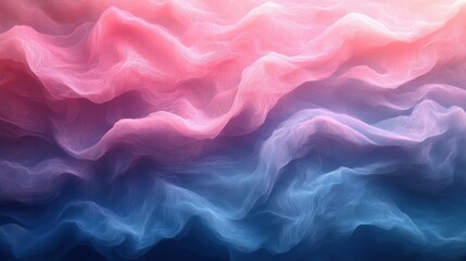 Obraz premium Colorful Abstract Waves Creating an Ethereal Atmosphere. Generative AI