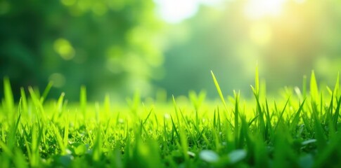 Obraz premium Paperback lies open in vibrant green grass, bright sunlight , scene, clear, sunlight