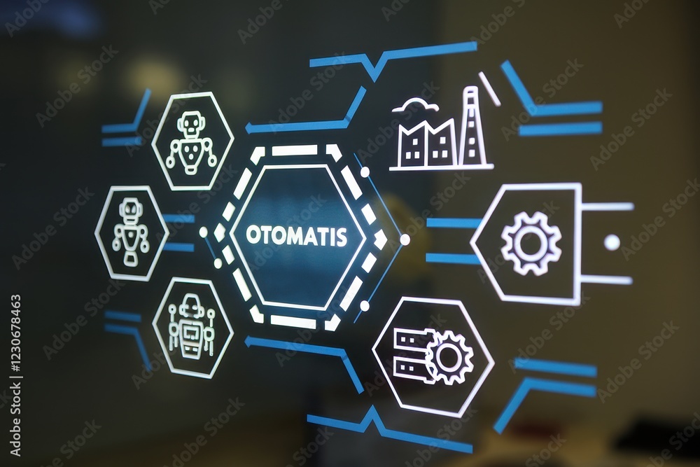 Aufkleber automation technology: robotic process and industrial system
