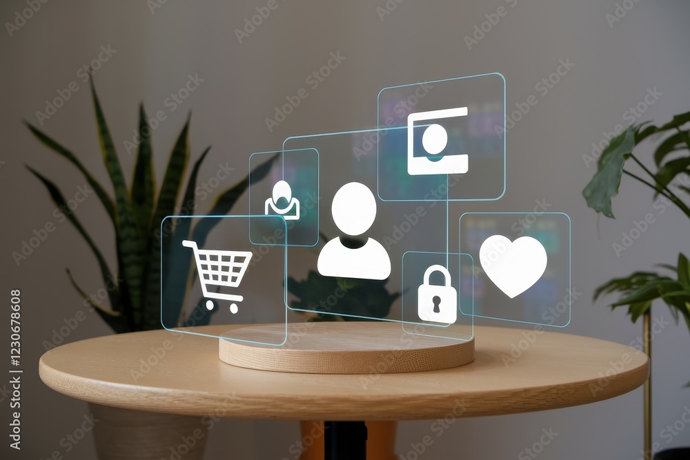 Poster ecommerce platform digital interface user experience