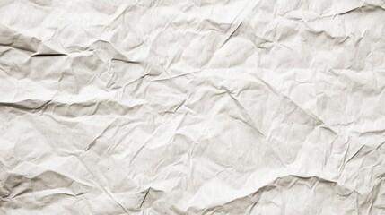 Obraz premium Crumpled, textured, off-white paper background.