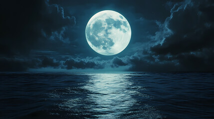 Whispers of the lunar sea. Celestial Lagoon. Illustration