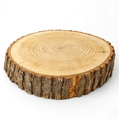 A rustic wooden slice, perfect for display or crafting.  Its natural texture and concentric rings showcase the beauty of wood.