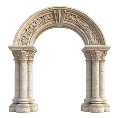 Obraz premium classic arch isolated on white