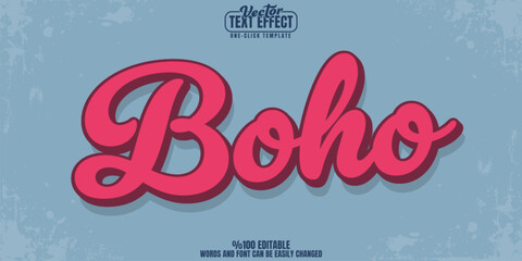 Retro editable text effect, customizable 80s and vintage 3d font style