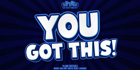 Cartoon editable text effect, customizable comic and child 3d font style