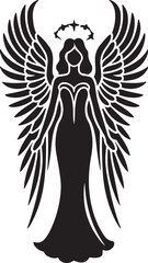Angel women vector illustration of female