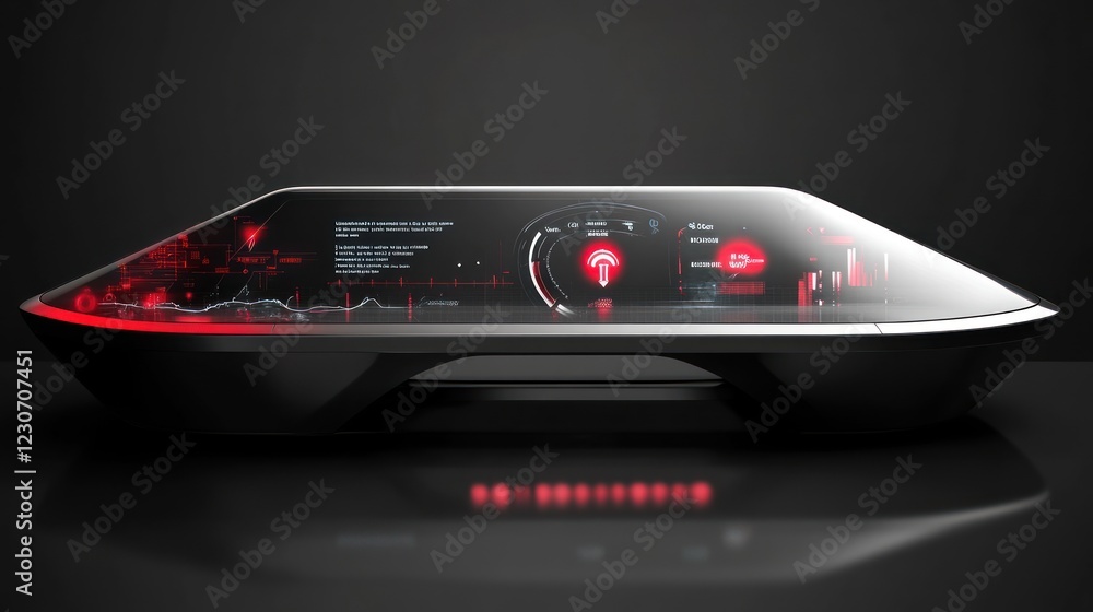 Aufkleber futuristic vehicle display showing advanced technology