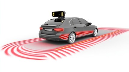 Autonomous Vehicle Demonstrating Advanced Sensor Technology