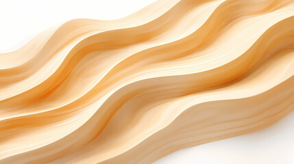 Obraz premium Top view texture of isolated desert sand dunes on white background. Desert Shores. Illustration