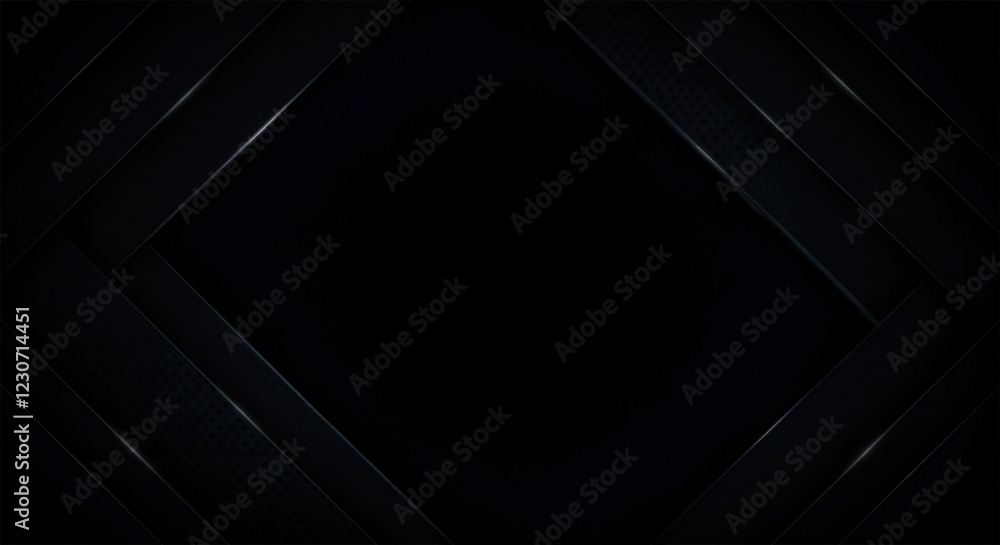 Poster dark deep black dynamic abstract vector background with diagonal lines. modern creative halftone pre