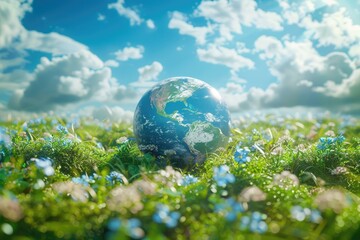 World Ozone day celebration post for social media. Flyer for share