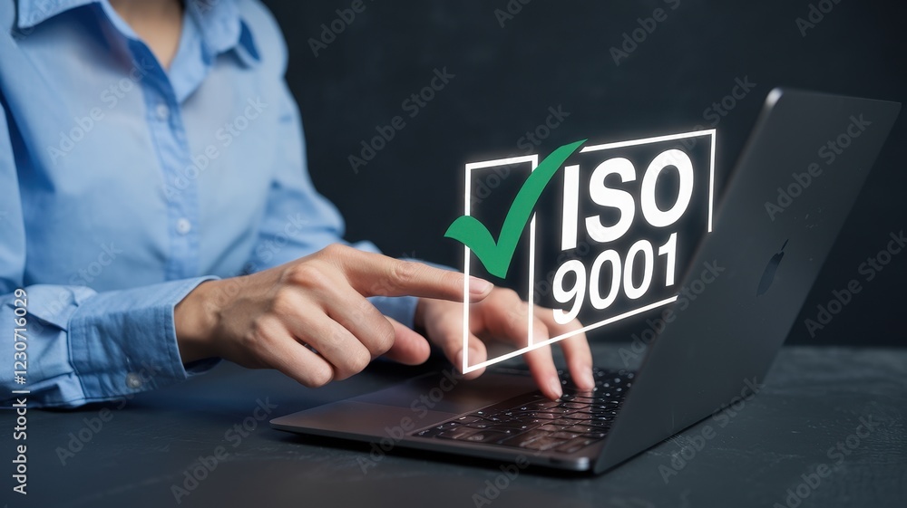 Poster iso 9001 certification: quality management system implementation