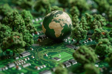 Global environment connection through electronic waste recycling.