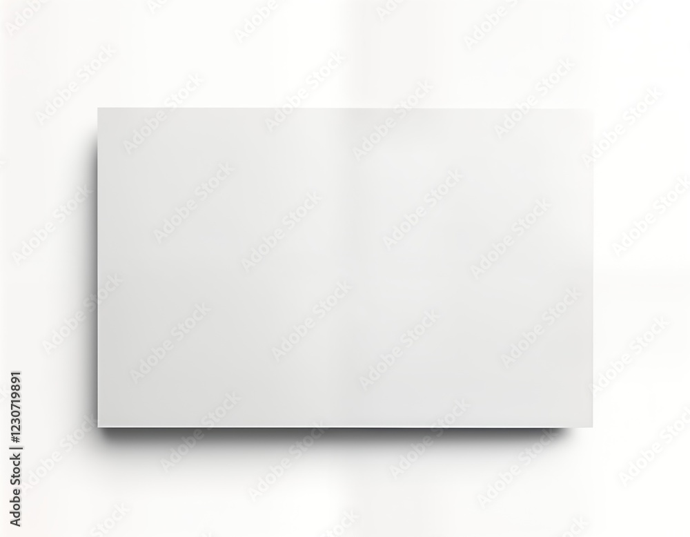 Poster blank rectangle shape with realistic shadow effect. empty template for poster design graphic layout.