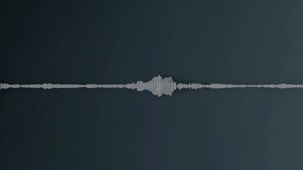 Ocean waves sound visualization. Audio waveform of sea noise. Relaxing marine soundscape. Digital representation of water sounds for meditation and sleep - Powered by Adobe