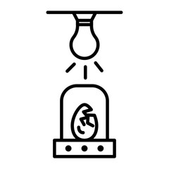 Incubator Icon Black and white logo