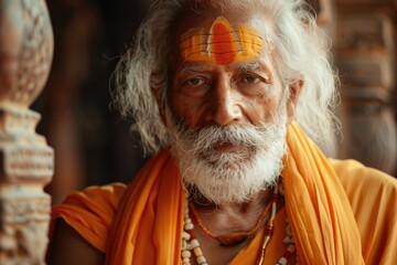 Illustration honoring Hindu spiritual teacher Dattagurus wisdom and enlightenment.