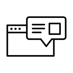 Pop up icon Black and white logo