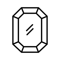 Rectangular diamond icon Black and white logo