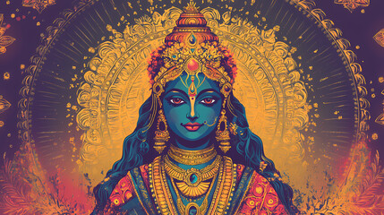 poster celebrating kali puja hindu