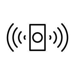 Sensor icon Black and white logo