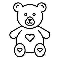 Soft toy icon Black and white logo