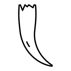 Tusk icon Black and white logo