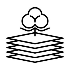 Vape cotton pads icon Black and white logo