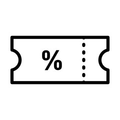 Voucher icon Black and white logo