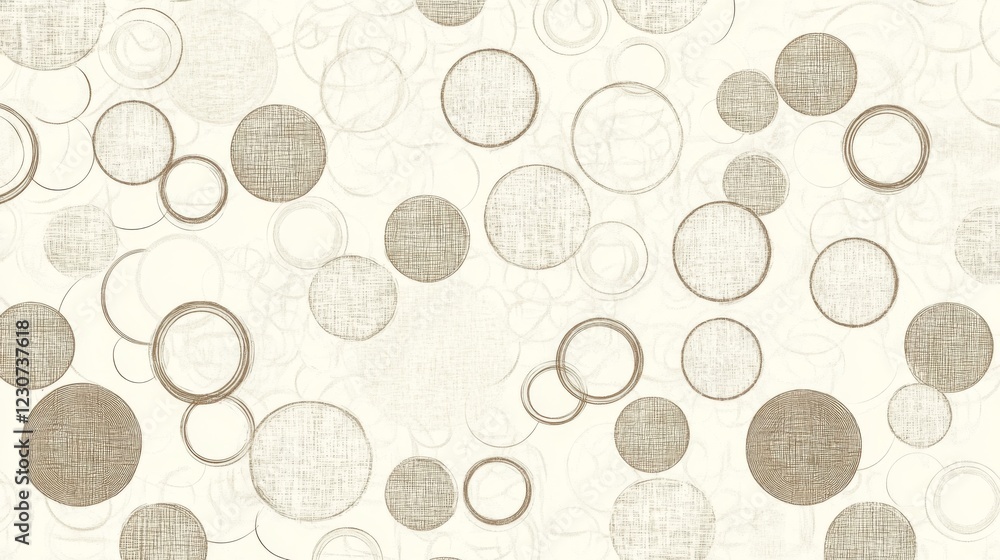 Poster abstract beige circles pattern background texture.
