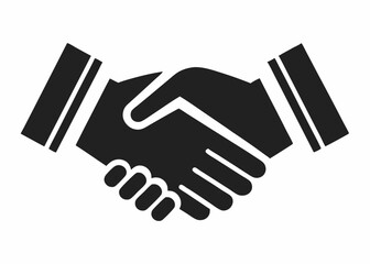 Obraz premium Handshake icon, Business agreement handshake vector 