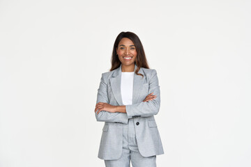 Happy African American female entrepreneur, smiling businesswoman woman office worker, business...