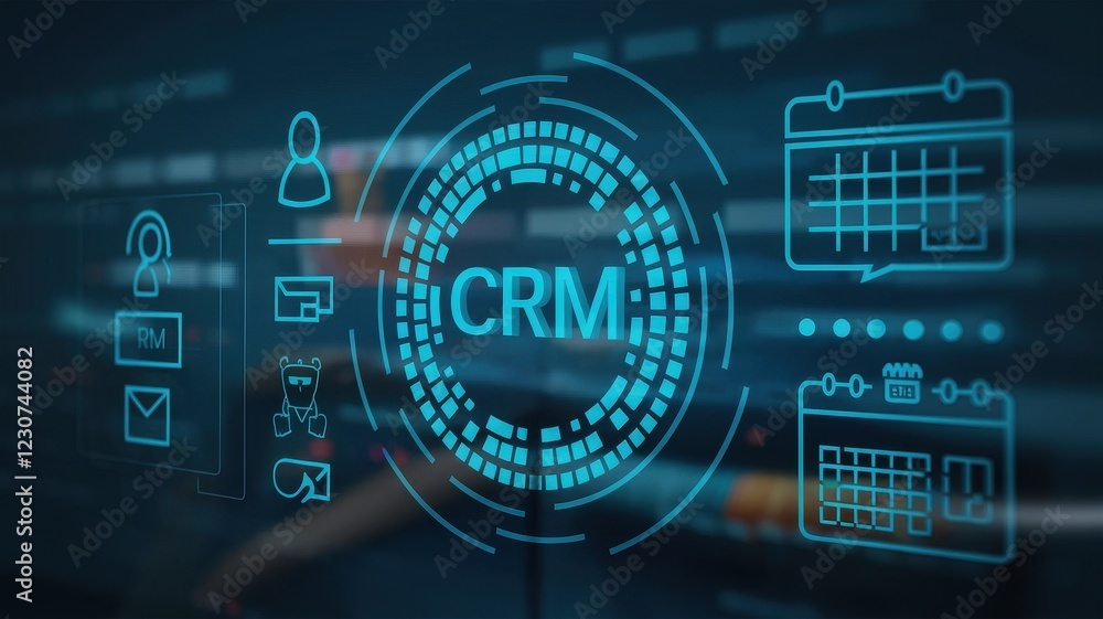 Poster advanced crm software system: efficient customer relationship management
