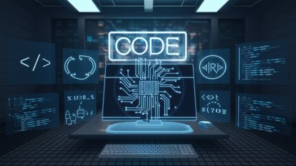 Digital Code:  A Futuristic Vision of Programming and Technology