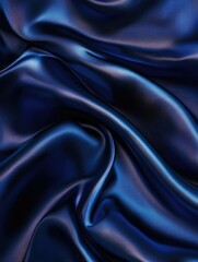 Fototapeta premium Luxurious Blue Silk Fabric Texture