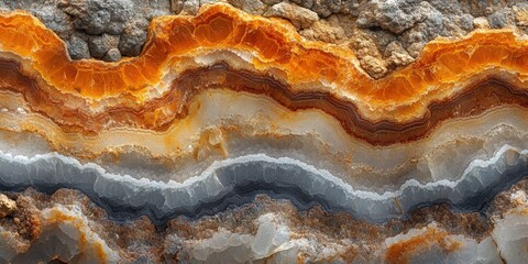 Striking agate geode patterns natural rock formation close-up textured background abstract beauty