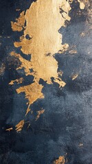 Abstract Gold Ink on Dark Surface Background Texture