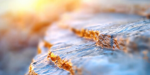 Gold ore mining. Vast open-pit gold mine, industry and resource extraction. 