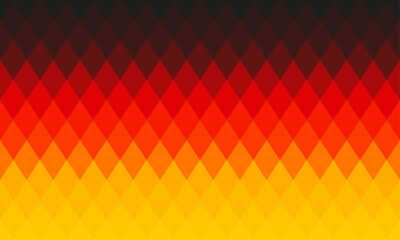 German flag with rhombus or diamond shape pattern vector illustration.
