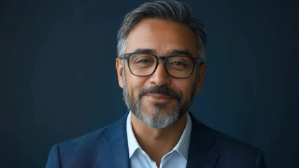 Confident man smiling and engaging with camera in professional setting