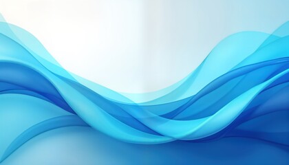 Abstract vibrant blue background design. Fluid dynamic curves, waves create sophisticated look. Modern, elegant aesthetic perfect for corporate presentations. Image perfect for web design creative