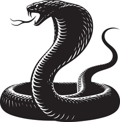 black and white snake silhouette