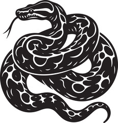 black and white snake