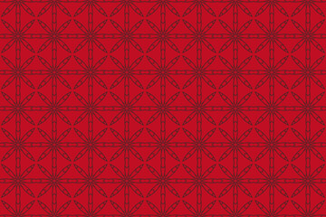 Fototapeta premium Seamless Texture Cloth Wallpaper Background Endless Decoration Art Digital Textile Luxury Visual Design Fashion Graphic Fabric Geometric Shape Interior Perspective Template Tile Symmetric Pattern.
