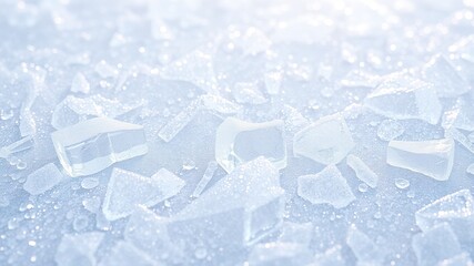 Frozen Frost Patterns, Ice Backgrounds, Abstract Art