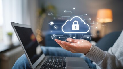 Naklejka premium Secure Cloud Computing: Data Protection and Privacy in the Digital Age