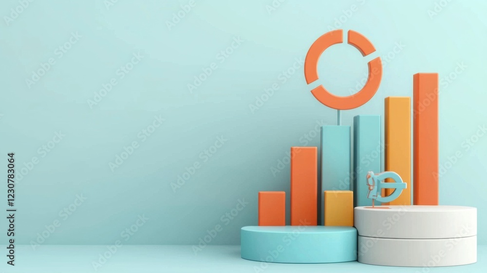 Aufkleber vibrant statistics and data visualization for business insights and strategy
