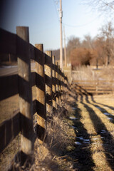 rustic farm fence